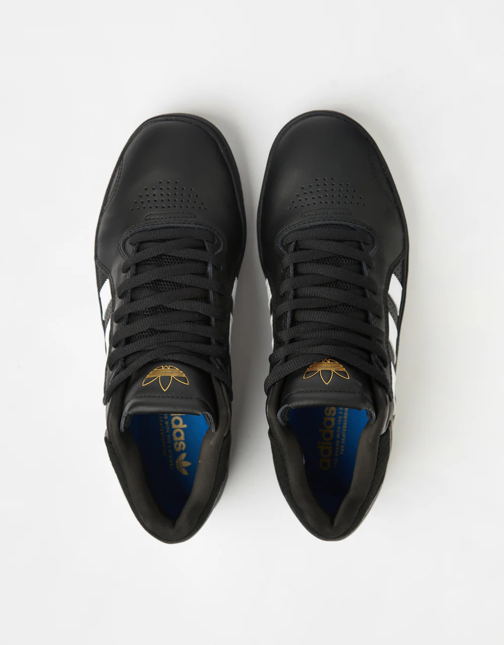 adidas Tyshawn Skate Shoes - Core Black/Ftw White/Gold Metallic - Image 8