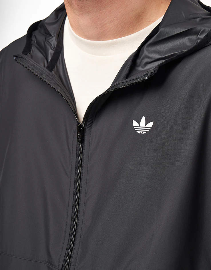 adidas Windbreaker Jacket - Black/White - Image 4