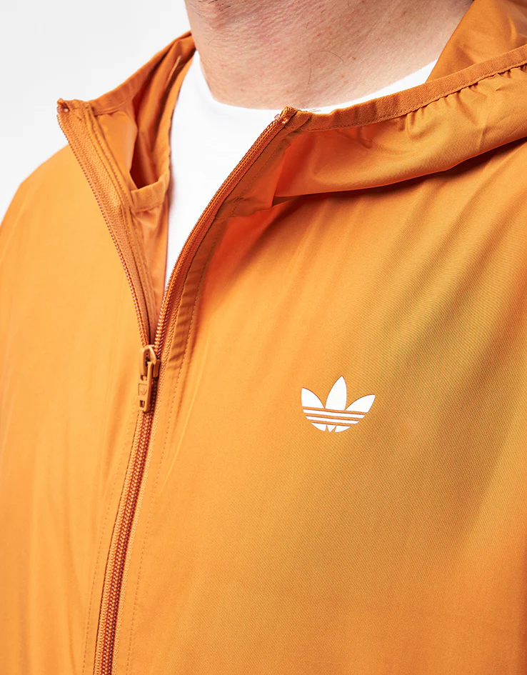 adidas Windbreaker Jacket - Rustic Orange/White - Image 5