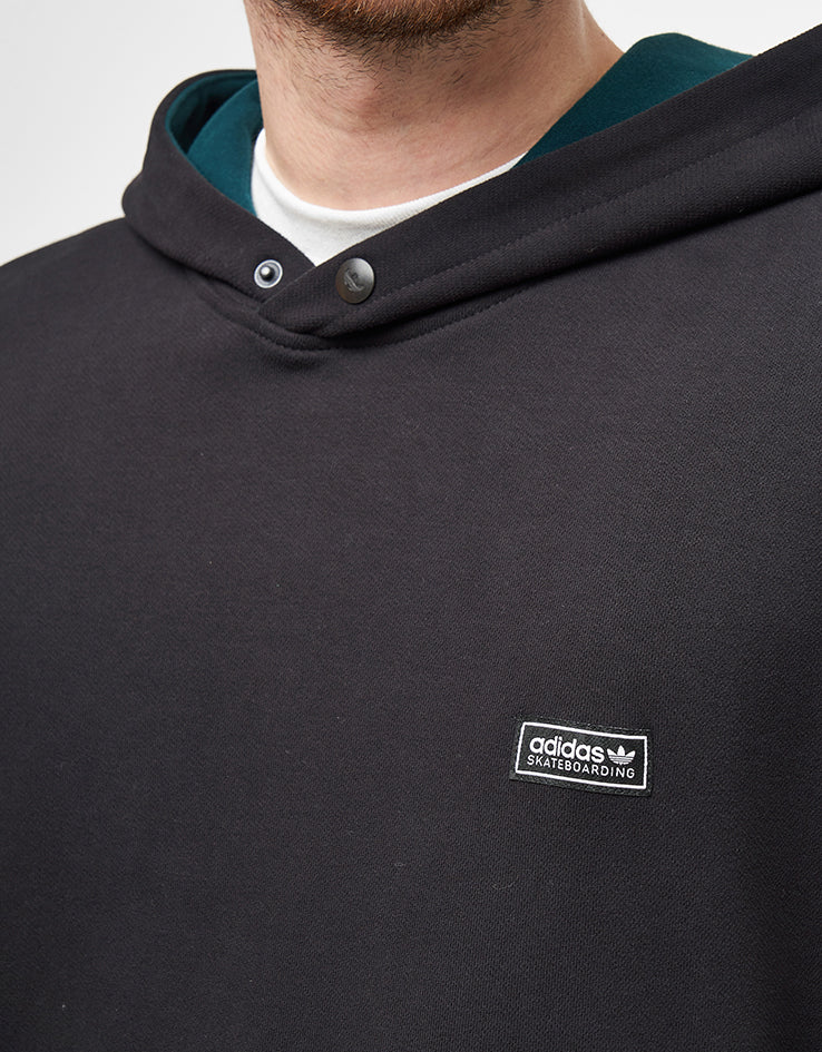 adidas x Gonz Head Pullover Hoodie - Black/Aurora Ivy - Image 4