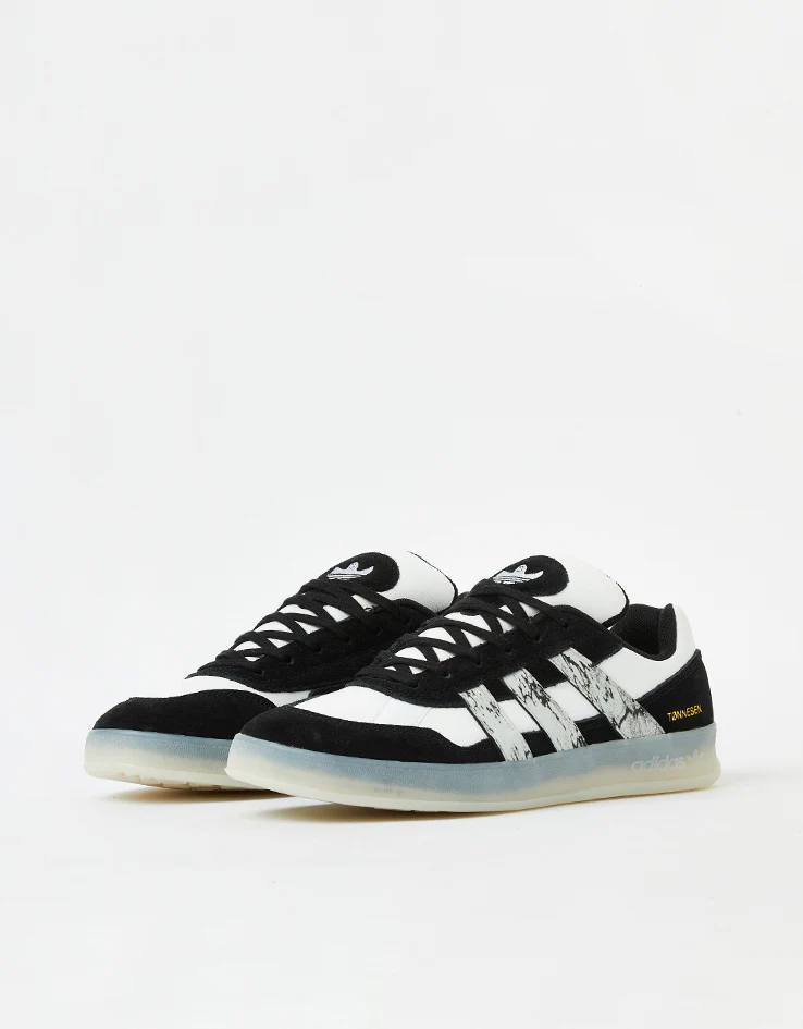 adidas x Gustav Tønnesen Aloha Super Skate Shoes - Core Black/White/Chalk White - Image 4