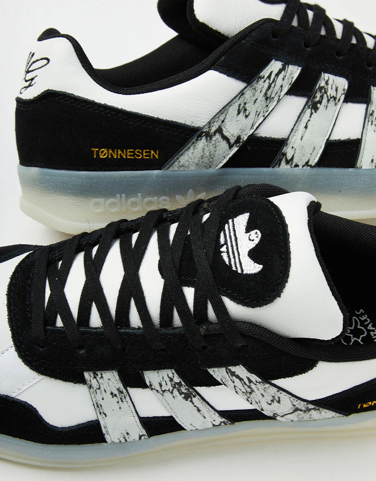 adidas x Gustav Tønnesen Aloha Super Skate Shoes - Core Black/White/Chalk White - Image 7
