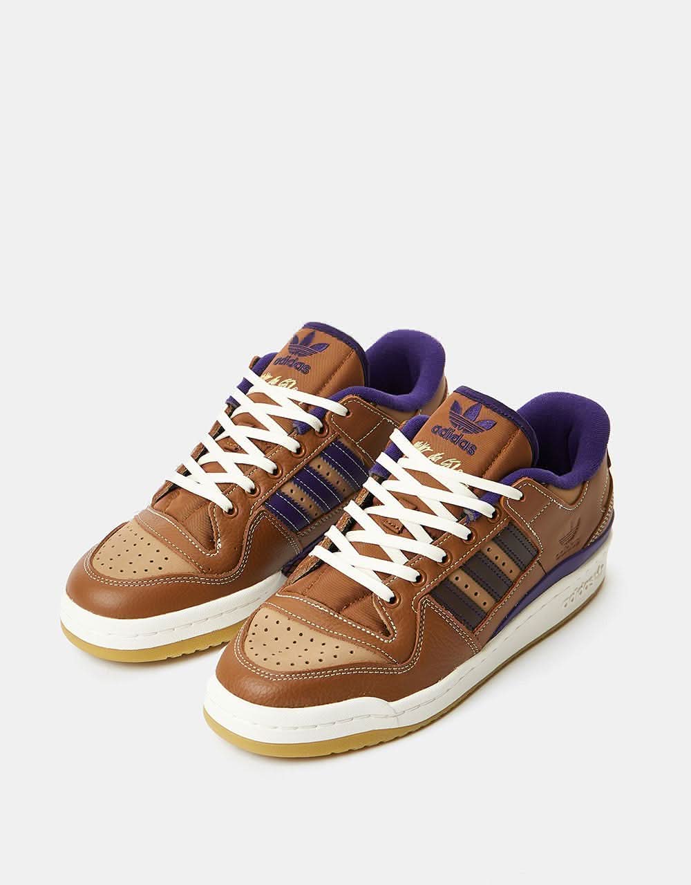 adidas x Heitor Forum 84 ADV Skate Shoes - Wild Brown/Cardboard/Dark Brown - Image 3