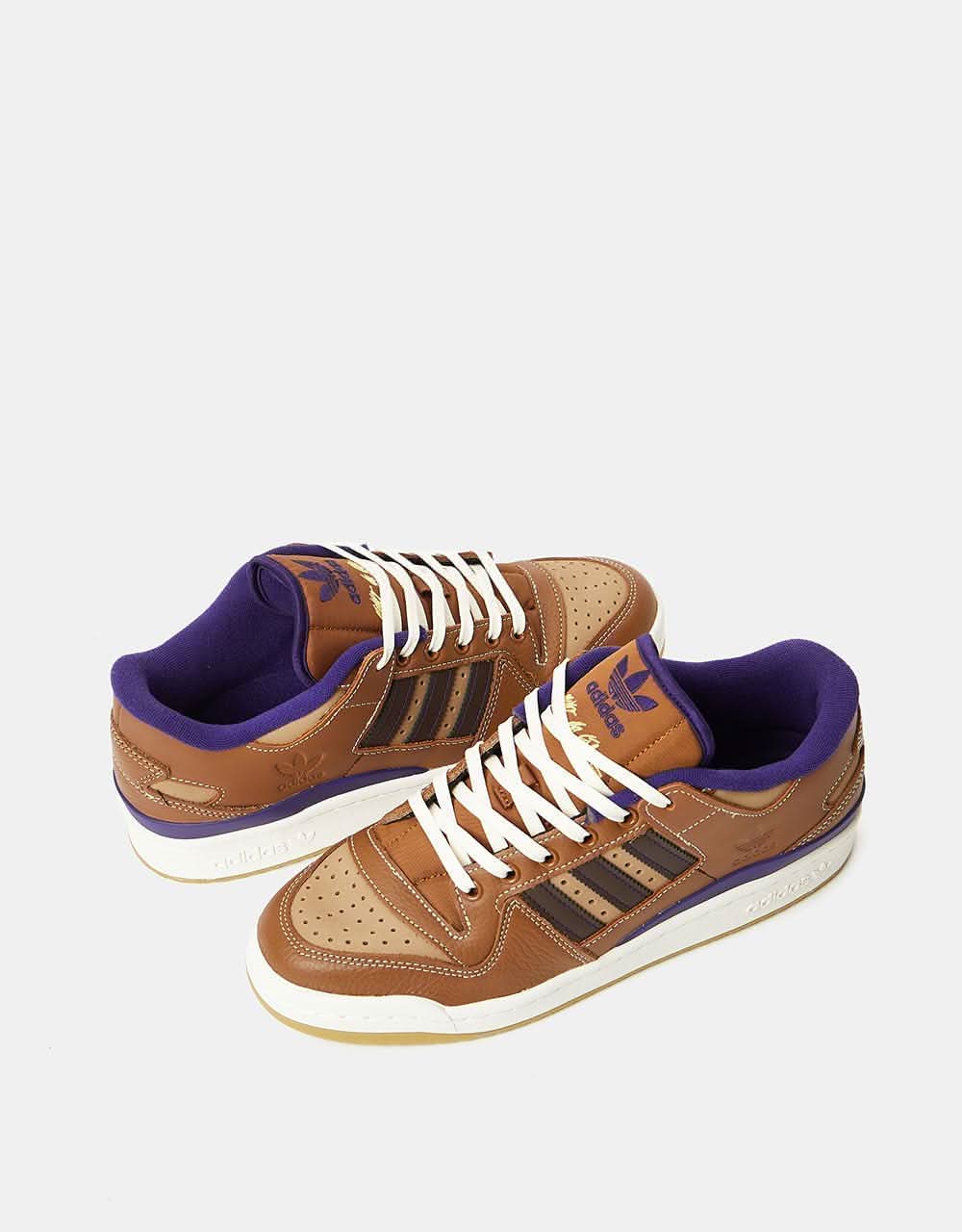 adidas x Heitor Forum 84 ADV Skate Shoes - Wild Brown/Cardboard/Dark Brown - Image 4