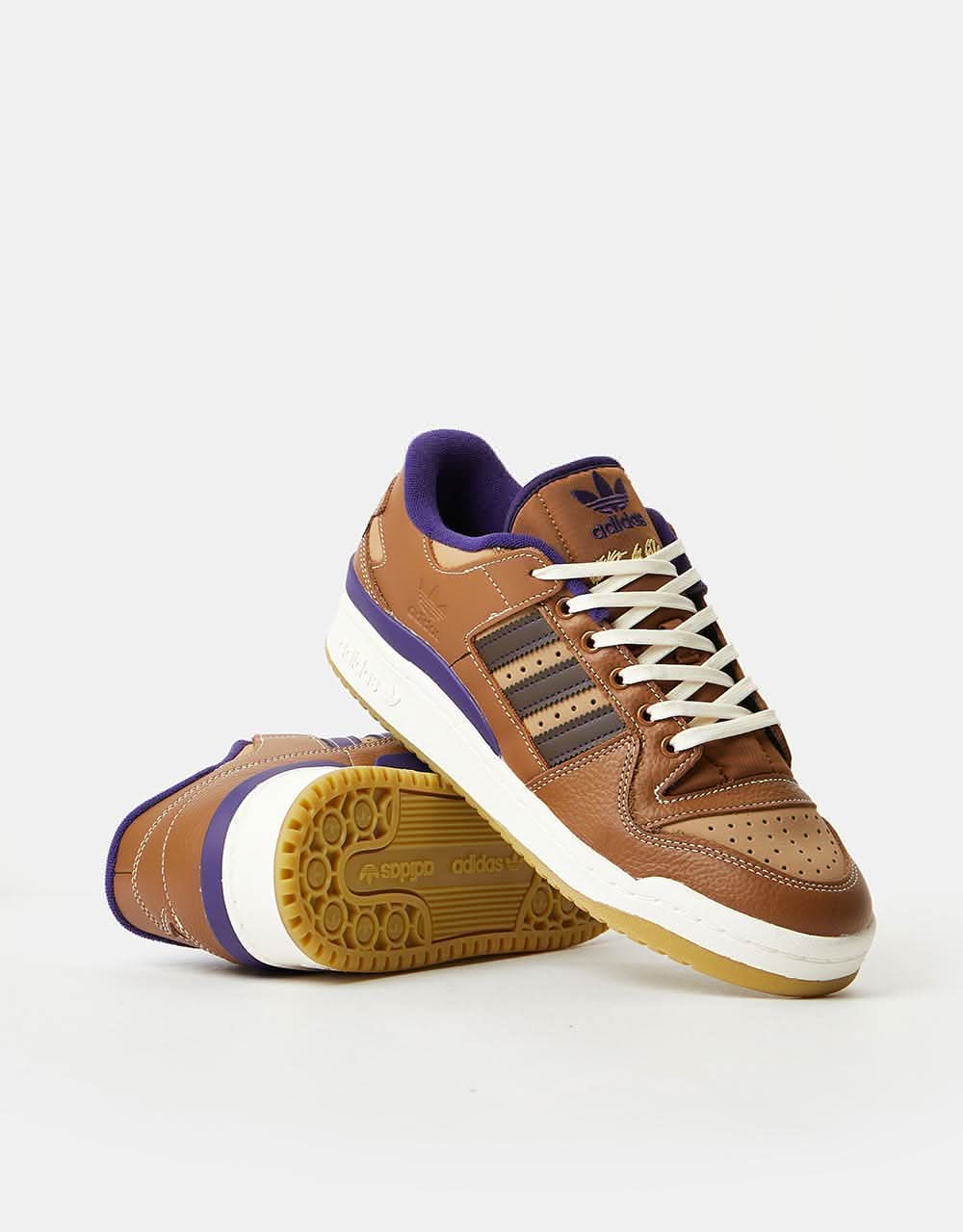 adidas x Heitor Forum 84 ADV Skate Shoes - Wild Brown/Cardboard/Dark Brown - Image 5