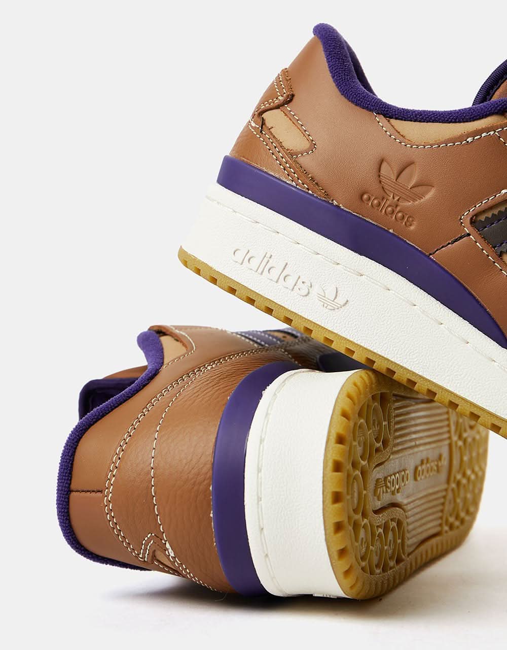 adidas x Heitor Forum 84 ADV Skate Shoes - Wild Brown/Cardboard/Dark Brown - Image 8