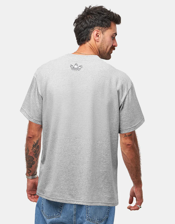 adidas x Henry Jones Stretch T-Shirt - Medium Grey Heather - Image 2
