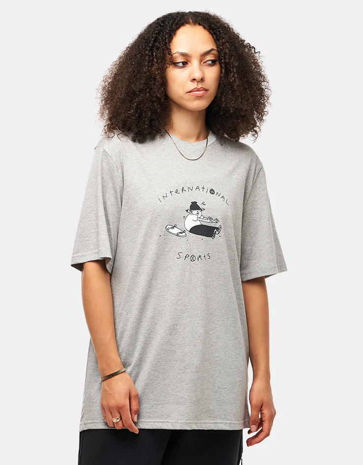adidas x Henry Jones Stretch T-Shirt - Medium Grey Heather - Image 3