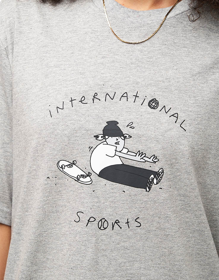 adidas x Henry Jones Stretch T-Shirt - Medium Grey Heather - Image 4