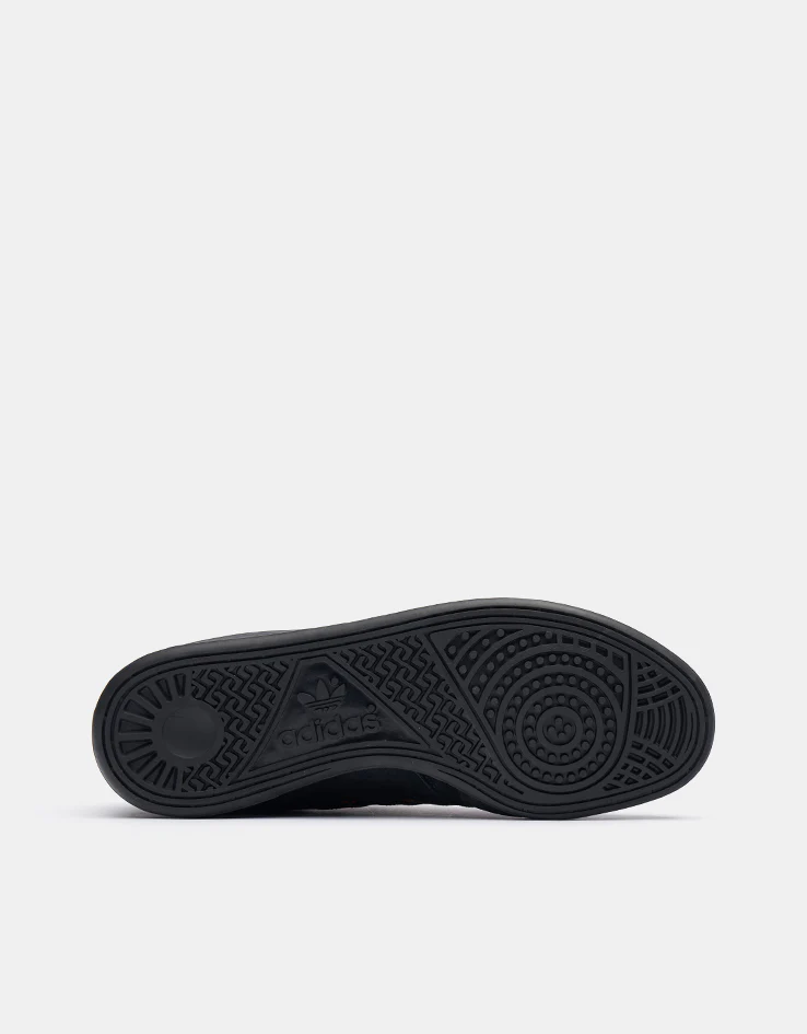 adidas x Mike Arnold Handball Top Skate Shoes - Core Black/Core Black/Semi Impact Orange - Image 3