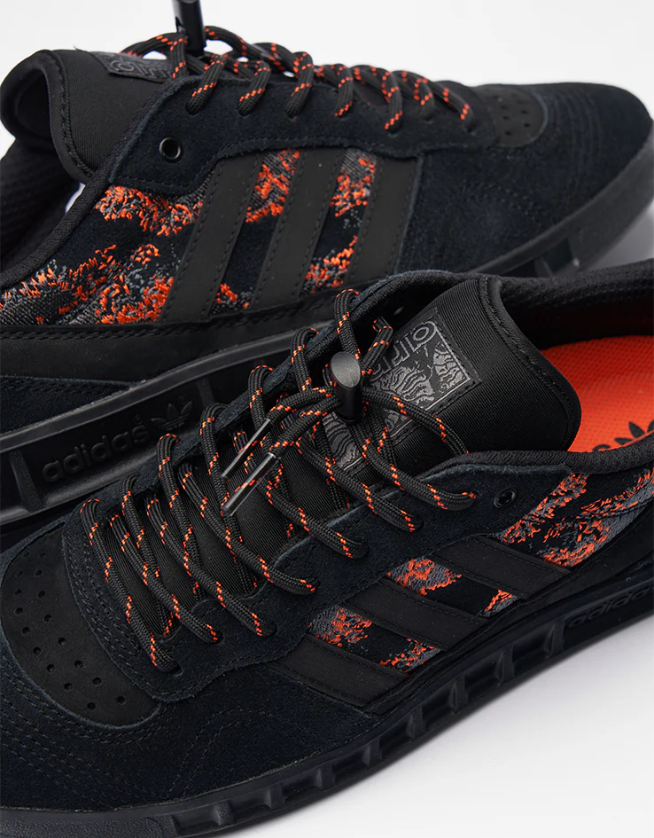 adidas x Mike Arnold Handball Top Skate Shoes - Core Black/Core Black/Semi Impact Orange - Image 5