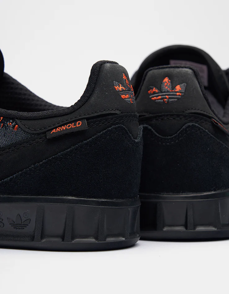adidas x Mike Arnold Handball Top Skate Shoes - Core Black/Core Black/Semi Impact Orange - Image 7