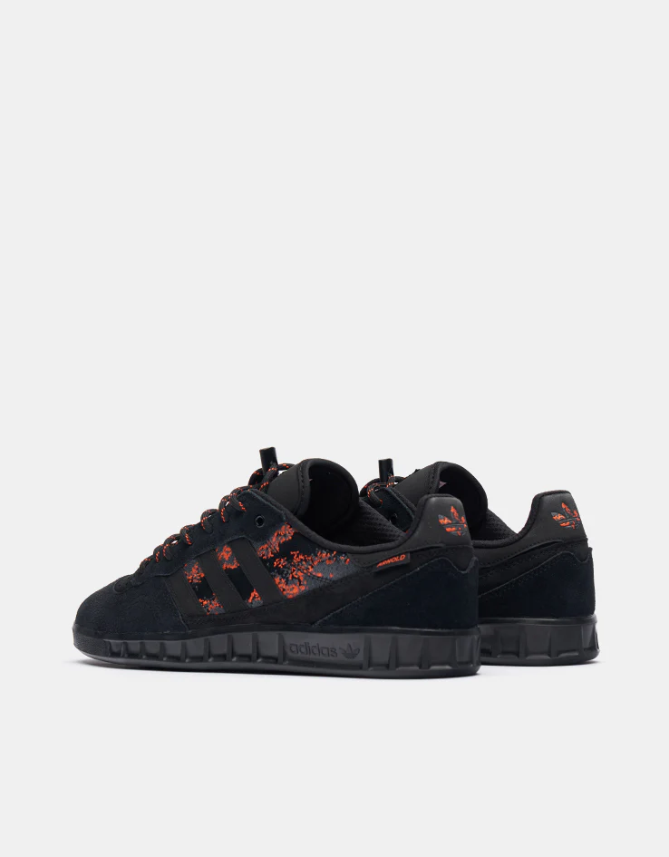 adidas x Mike Arnold Handball Top Skate Shoes - Core Black/Core Black/Semi Impact Orange - Image 8