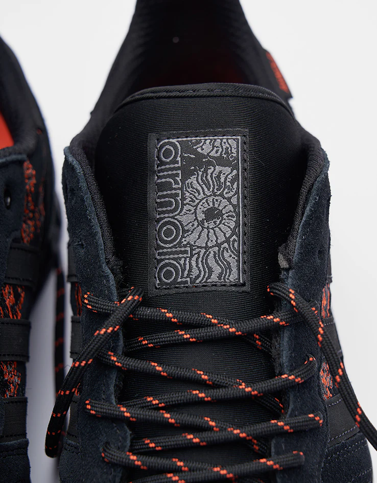 adidas x Mike Arnold Handball Top Skate Shoes - Core Black/Core Black/Semi Impact Orange - Image 9