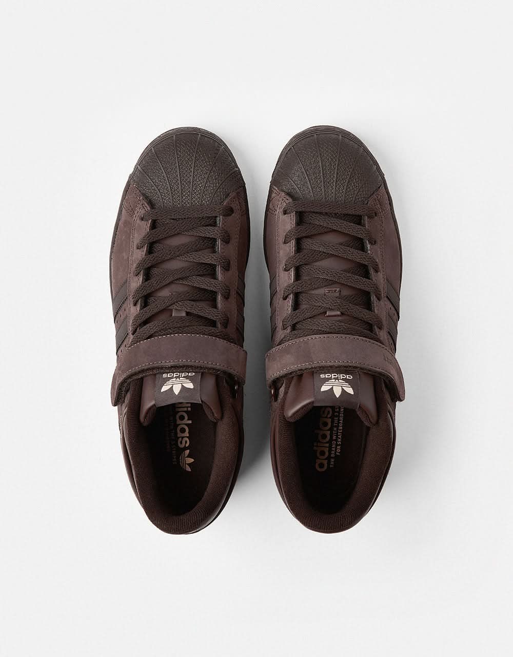 adidas x Niels Bennett Pro Shell Skate Shoes - Brown/Dark Brown/Magic Beige - Image 2