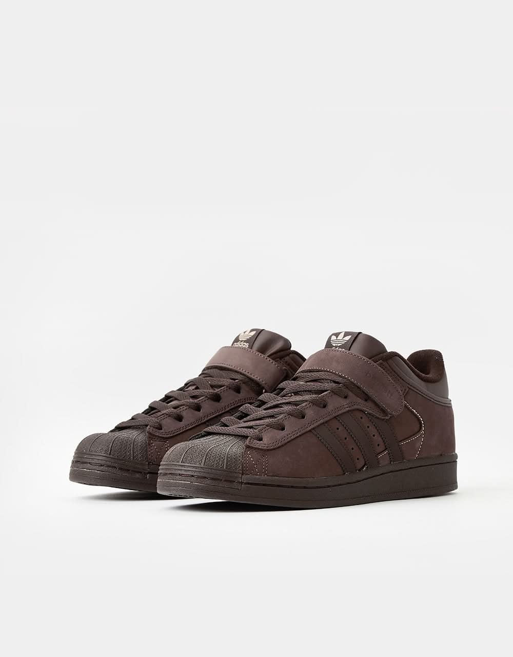 adidas x Niels Bennett Pro Shell Skate Shoes - Brown/Dark Brown/Magic Beige - Image 4