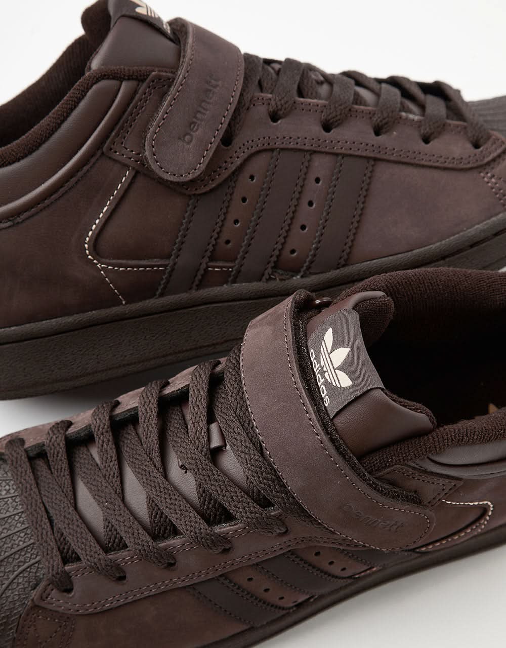 adidas x Niels Bennett Pro Shell Skate Shoes - Brown/Dark Brown/Magic Beige - Image 5