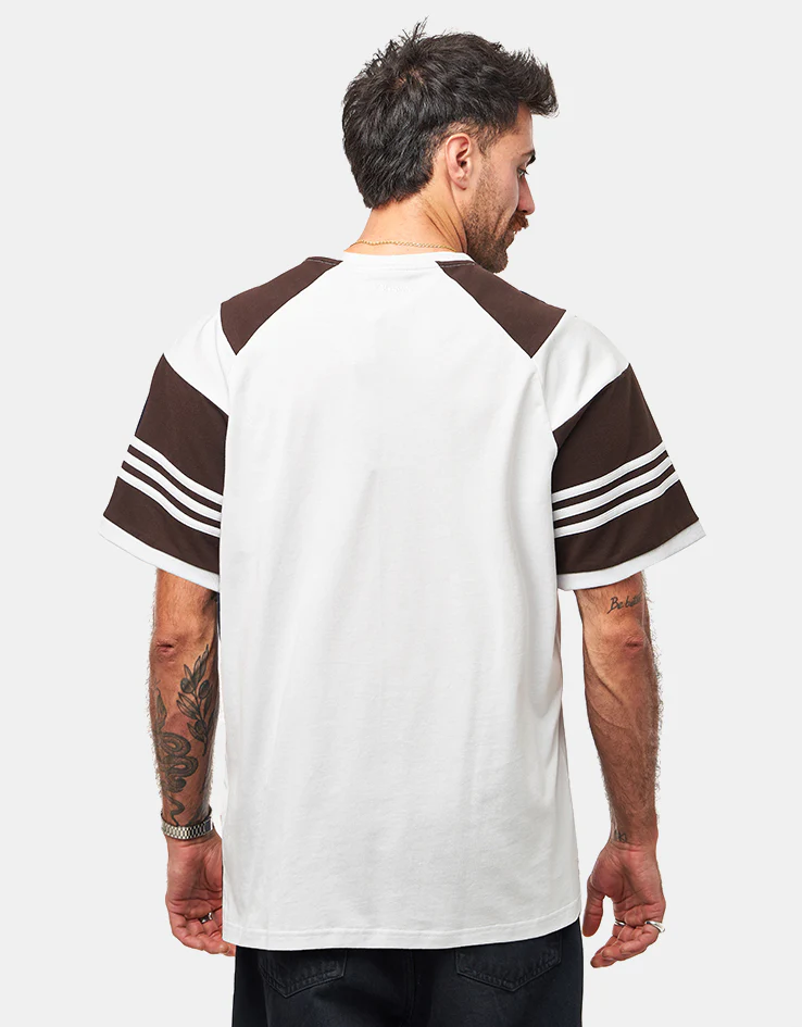 adidas x Tyshawn T-Shirt - Crystal White/Dark Brown - Image 2