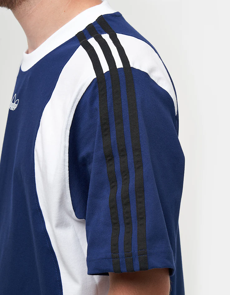 adidas x Tyshawn T-Shirt - Dark Blue/White/Black - Image 3