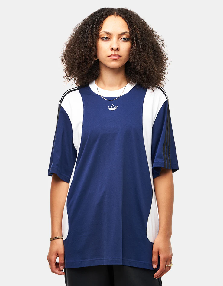 adidas x Tyshawn T-Shirt - Dark Blue/White/Black - Image 7
