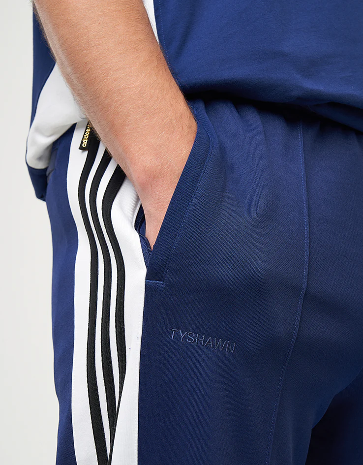 adidas x Tyshawn Trackpant - Dark Blue/White/Black - Image 6