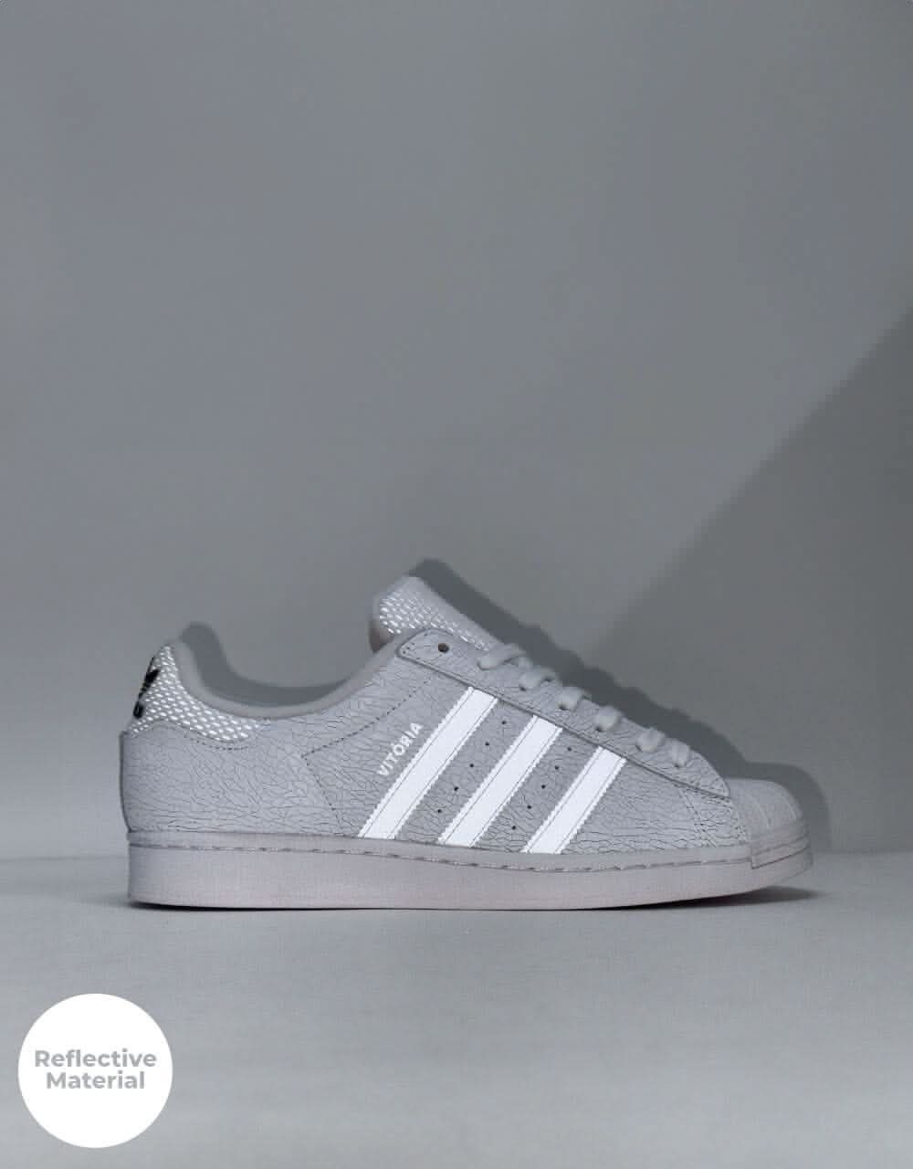 adidas x Vitoria Superstar ADV Skate Shoes - White/Core Black/White - Image 2