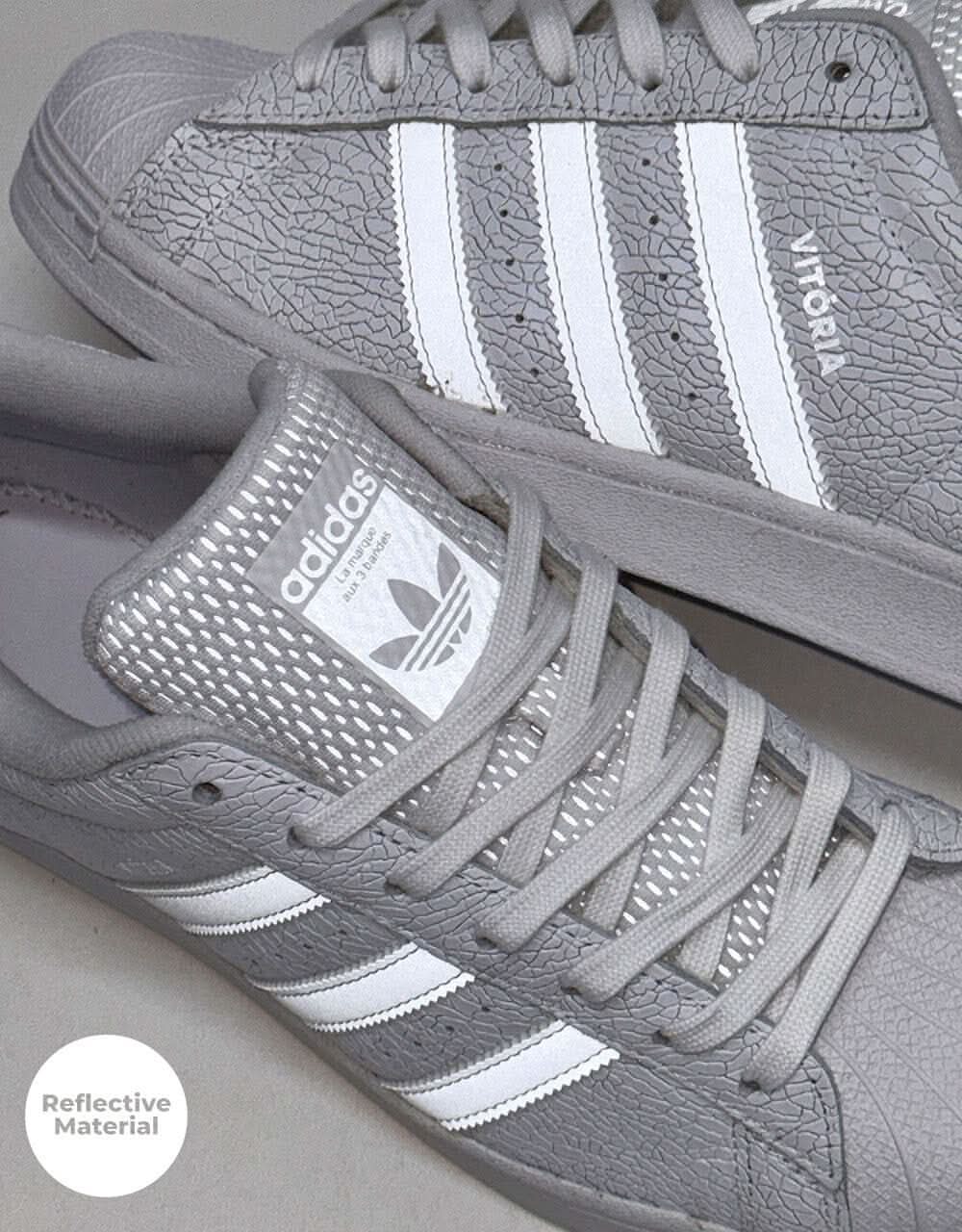 adidas x Vitoria Superstar ADV Skate Shoes - White/Core Black/White - Image 5