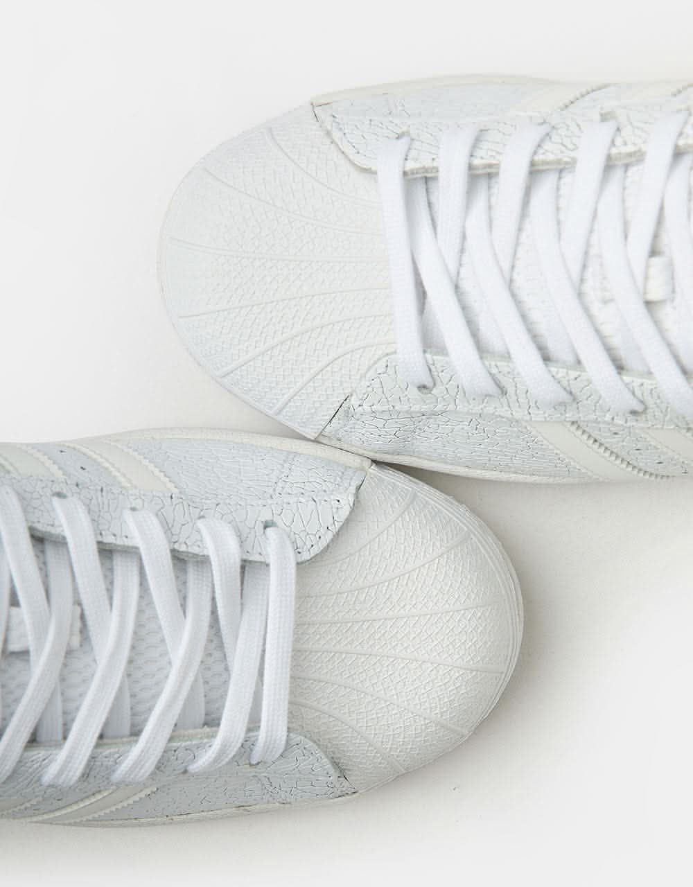 adidas x Vitoria Superstar ADV Skate Shoes - White/Core Black/White - Image 9