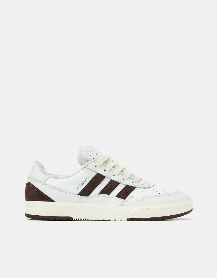 adidas x Zach Saraceno Tyshawn II Skate Shoes - Crystal White/Shadow Brown/Off White
