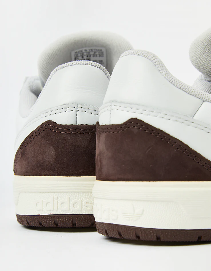 adidas x Zach Saraceno Tyshawn II Skate Shoes - Crystal White/Shadow Brown/Off White - Image 5
