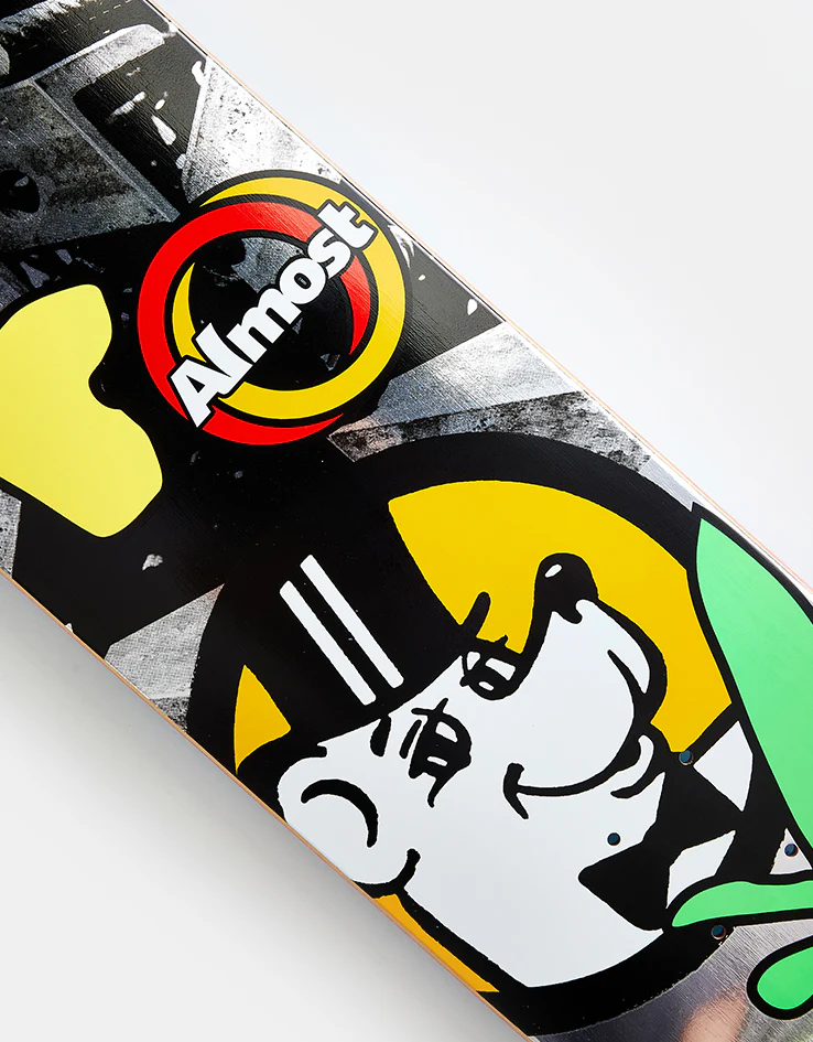 Almost Bowerbank Silver Lining R7 Skateboard Deck - 8" - Image 3