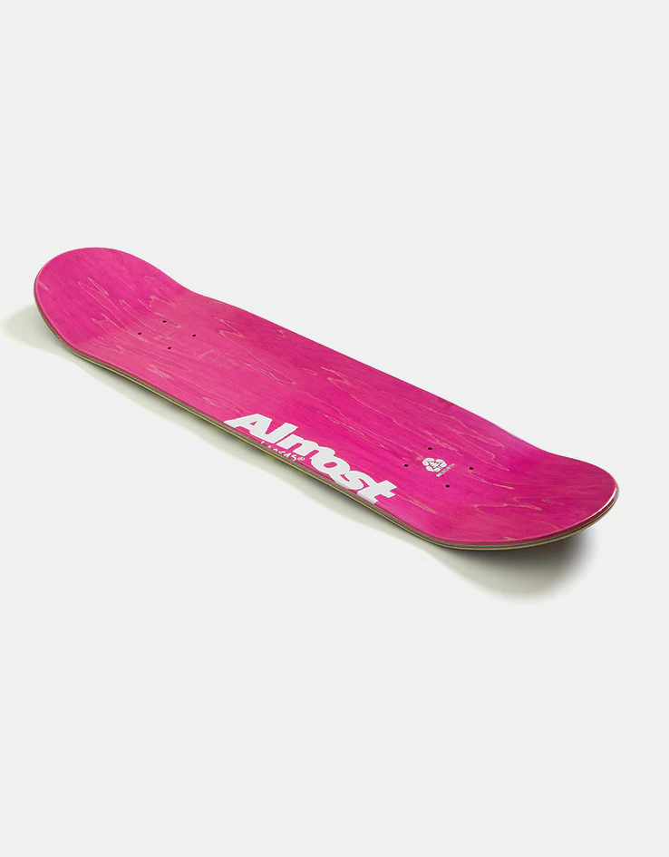 Almost Max Black Blur Impact Support Skateboard Deck - 8" - Image 3