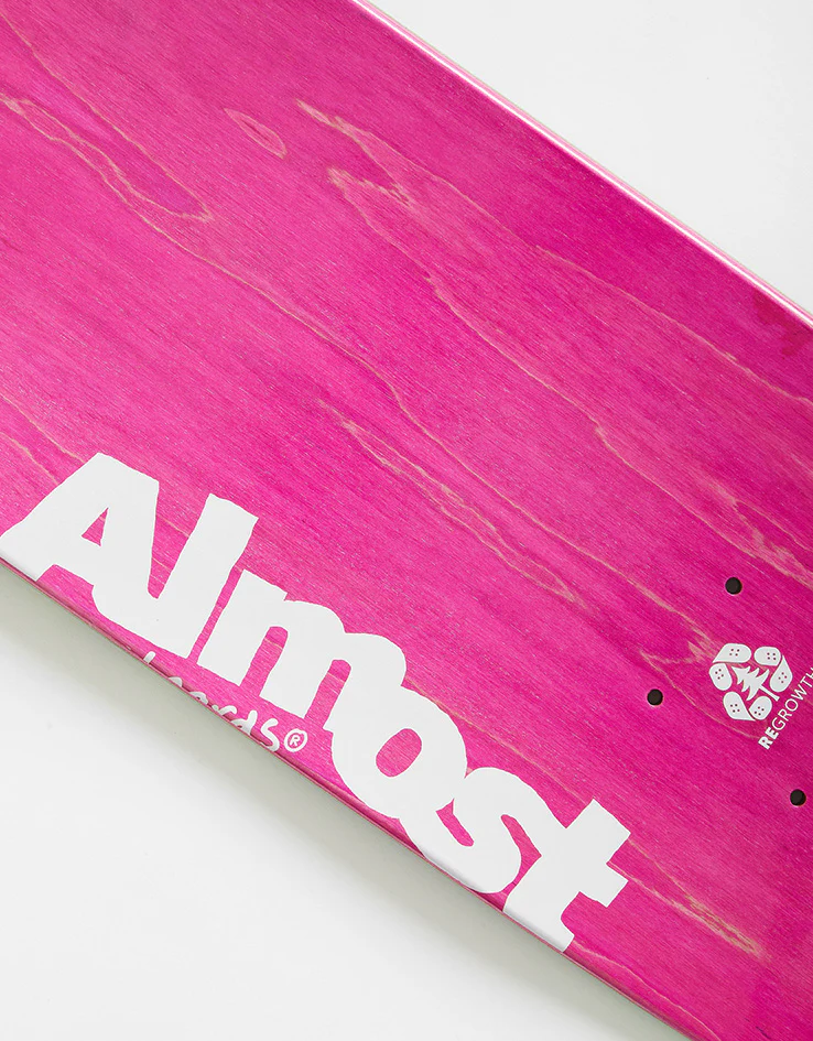 Almost Max Black Blur Impact Support Skateboard Deck - 8" - Image 4