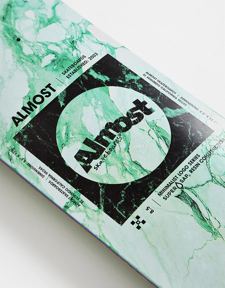 Almost Minimal Marble Super Sap R7 Skateboard Deck - 8.25" - Image 2