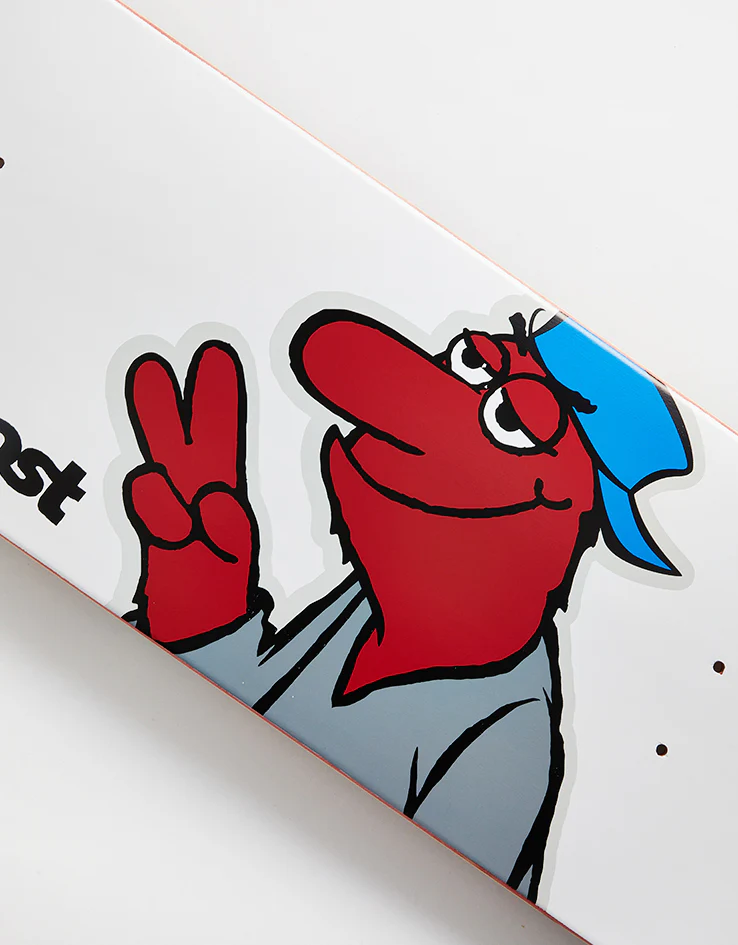 Almost Red Head White HYB Skateboard Deck - 8.375" - Image 2