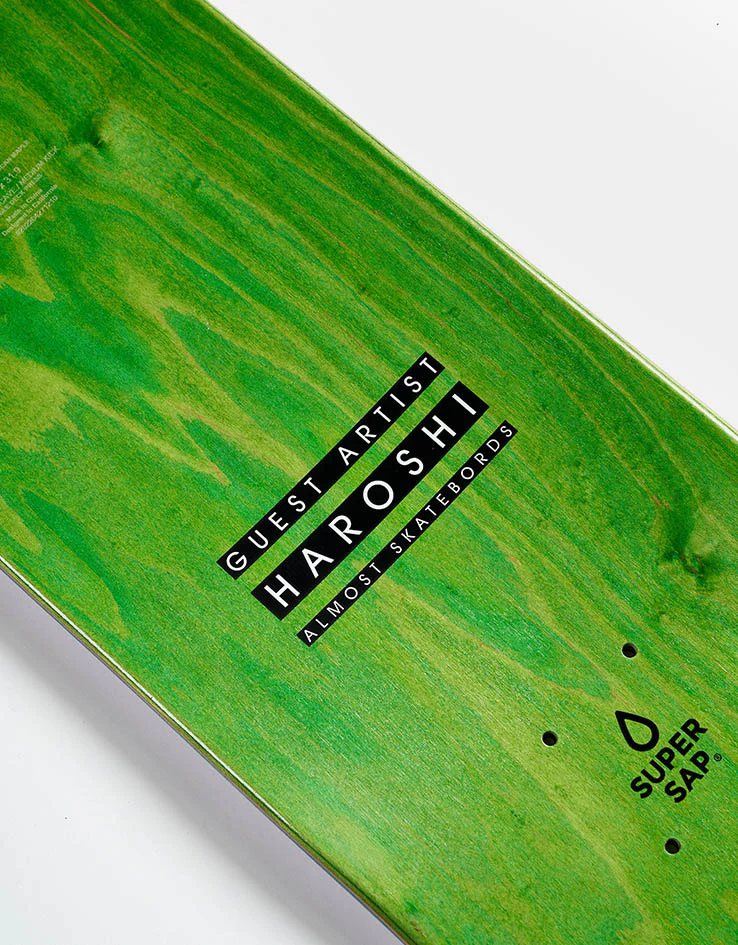 Almost x Haroshi Bowerbank Creature Super Sap R7 Skateboard Deck - Image 4