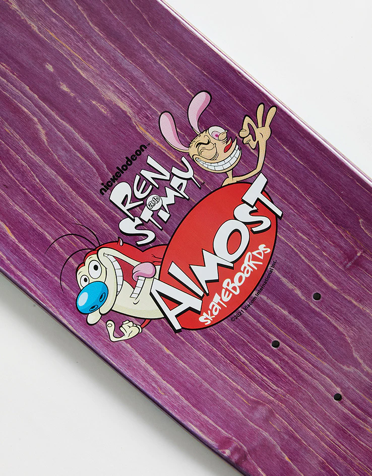 Almost x Ren & Stimpy Youness Room Mate R7 Skateboard Deck - 8" - Image 4