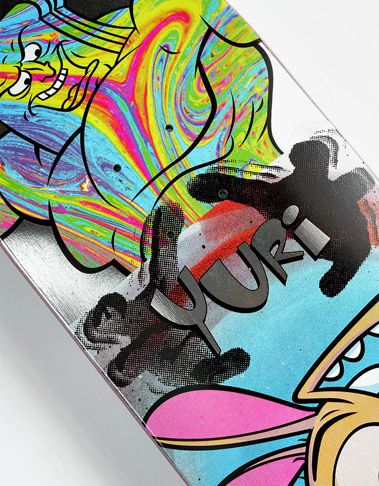 Almost x Ren & Stimpy Yuri Road Trip R7 Skateboard Deck - Image 3