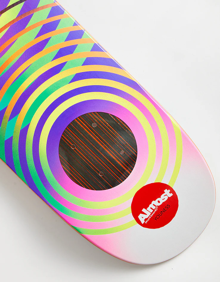 Almost Youness Gradient Rings Impact Support Skateboard Deck - 8.375" - Image 3