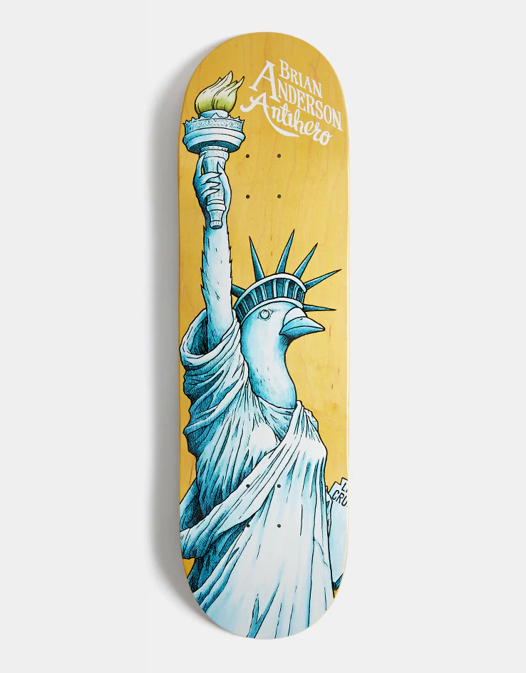 Anti Hero B.A. Libirtdy Skateboard Deck - 9"