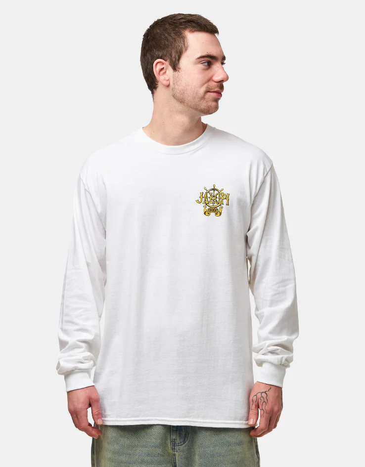 Anti Hero Jalopi Tugboat L/S T-Shirt - White/Multi - Image 2