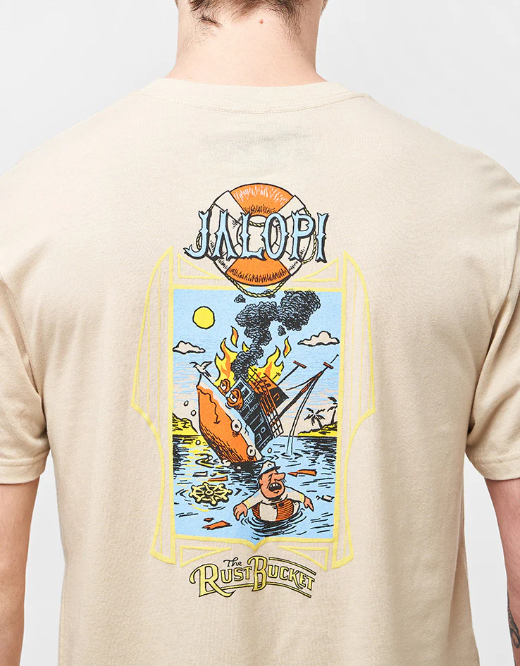 Anti Hero The Rustbucket T-Shirt - Heather Bone/Multi - Image 3
