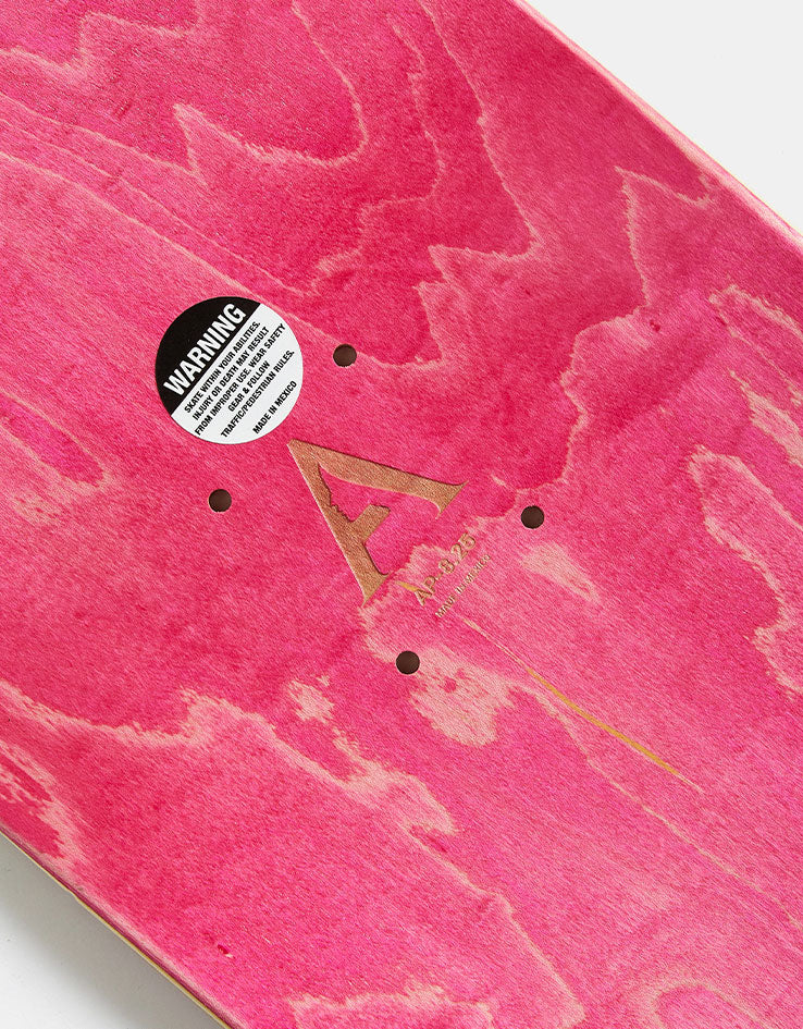April OG Logo Skateboard Deck - White/Pink - Image 4