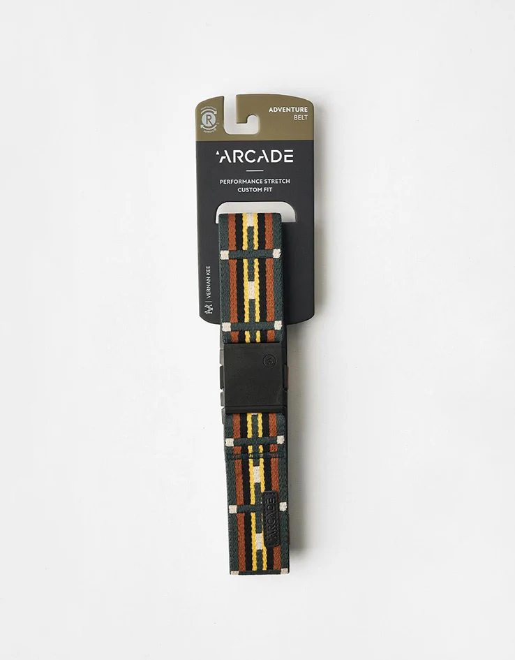Arcade x Vernan Kee Keyah Artist Series Web Belt - Jalapeno/Black - Image 6