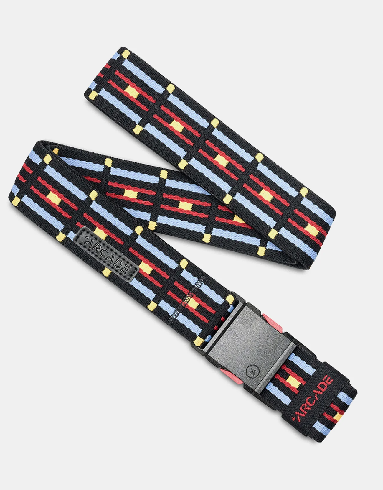Arcade x Vernan Kee Keyah Slim Artist Series Web Belt - Black/Sky - Image 2