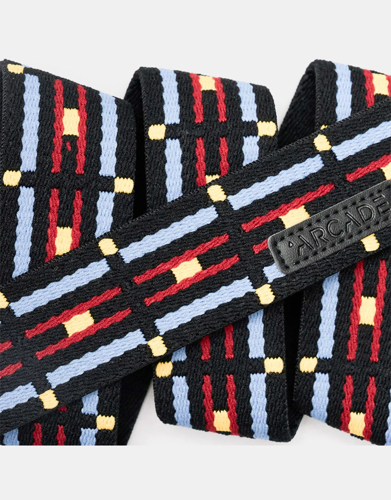 Arcade x Vernan Kee Keyah Slim Artist Series Web Belt - Black/Sky - Image 3