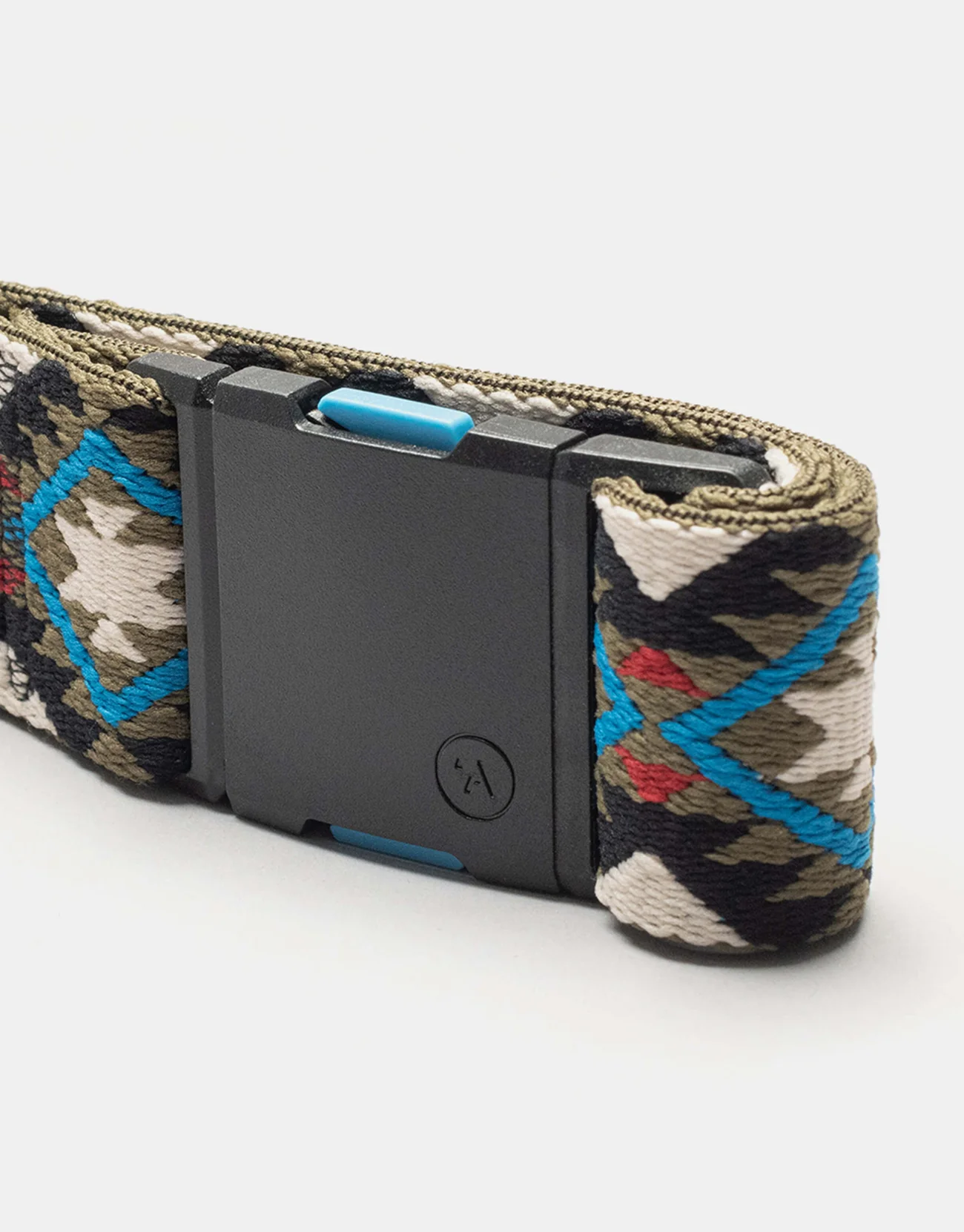 Arcade x Vernan Kee Twilight Artist Series Web Belt - Oat/Turquoise - Image 4