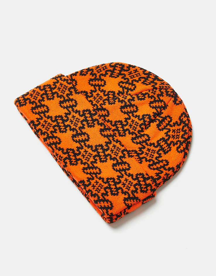 Autumn Landscape Beanie - Safety Orange - Image 3