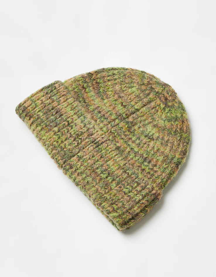 Autumn Marbled Knit Beanie - Green - Image 3