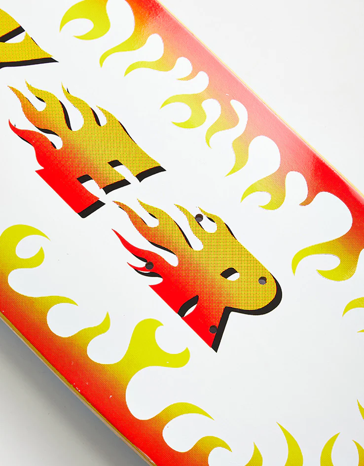 Baker Casper Flama Blanca Skateboard Deck - 8.25" - Image 4